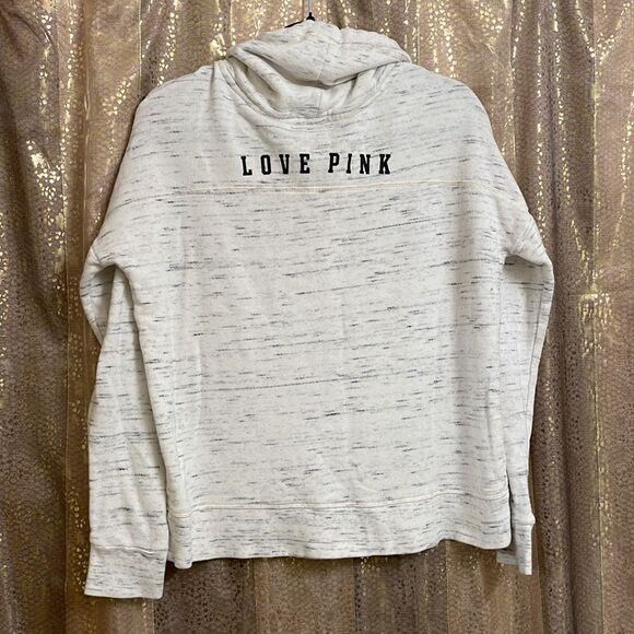 PINK Victorias Secret ivory marled cowl neck sweater, size S - Picture 5 of 5